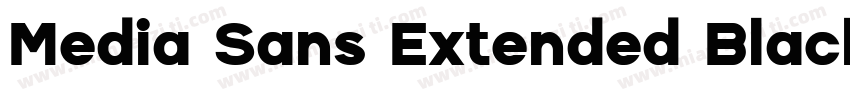 Media Sans Extended Black字体转换